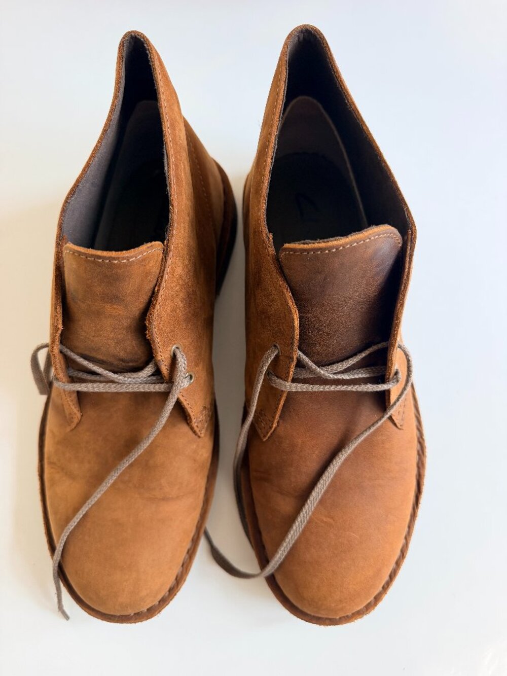 Clarks Bushacre 2 Men Sz 10.5 Brown Beeswax Leathr Chukka Desert Ankle Boot